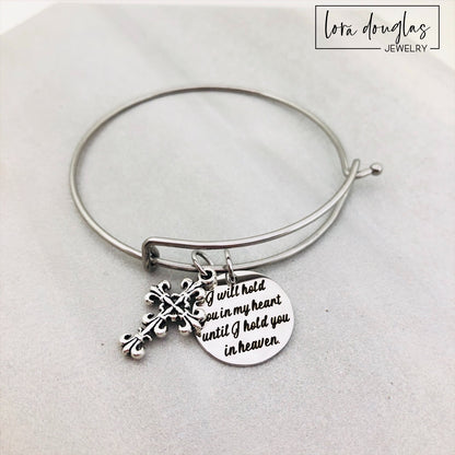 I Will Hold You In My Heart Until I Hold You In Heaven, Necklace or Bracelet