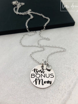 Best Bonus Mom, Bonus Mom Necklace