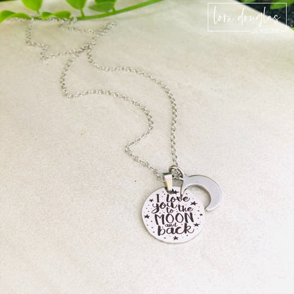 I Love You to the Moon and Back Necklace