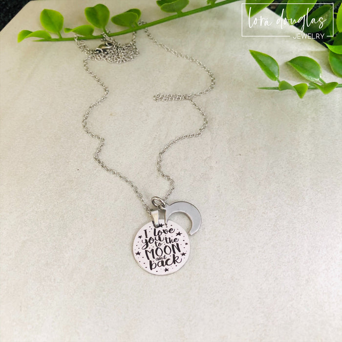 I Love You to the Moon and Back, Moon and Back Necklace