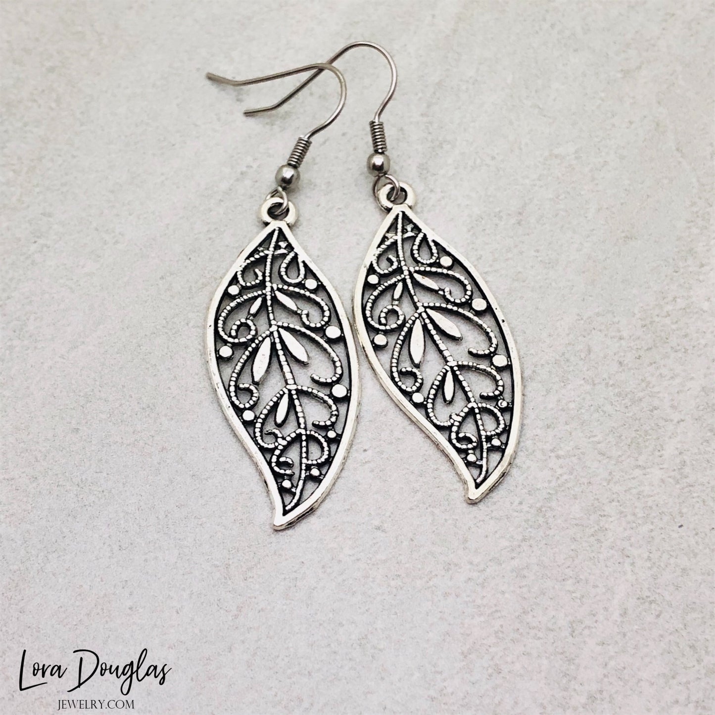 Filigree Feather Earrings