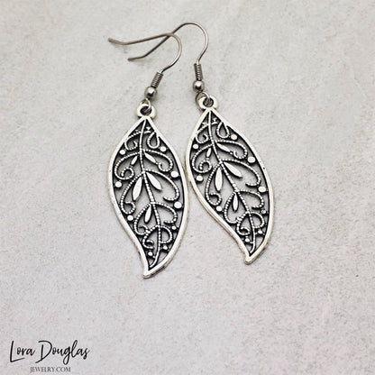Filigree Feather Earrings