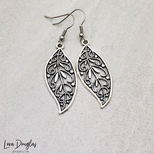 Filigree Feather Earrings