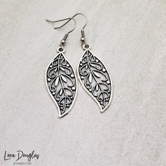 Filigree Feather Earrings