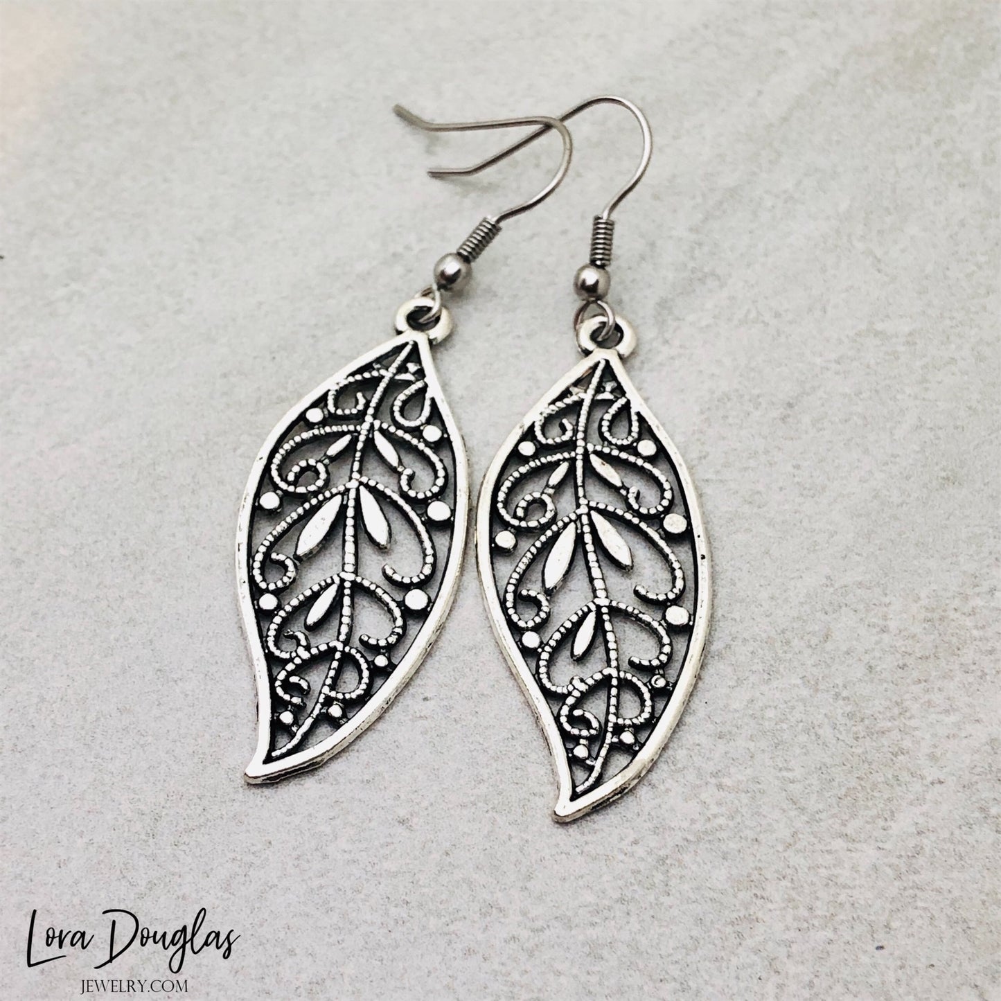 Filigree Feather Earrings