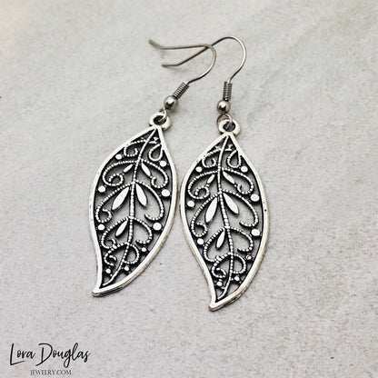 Filigree Feather Earrings