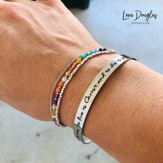 Engraved Cuff Bracelet, Design Your Own Bracelet