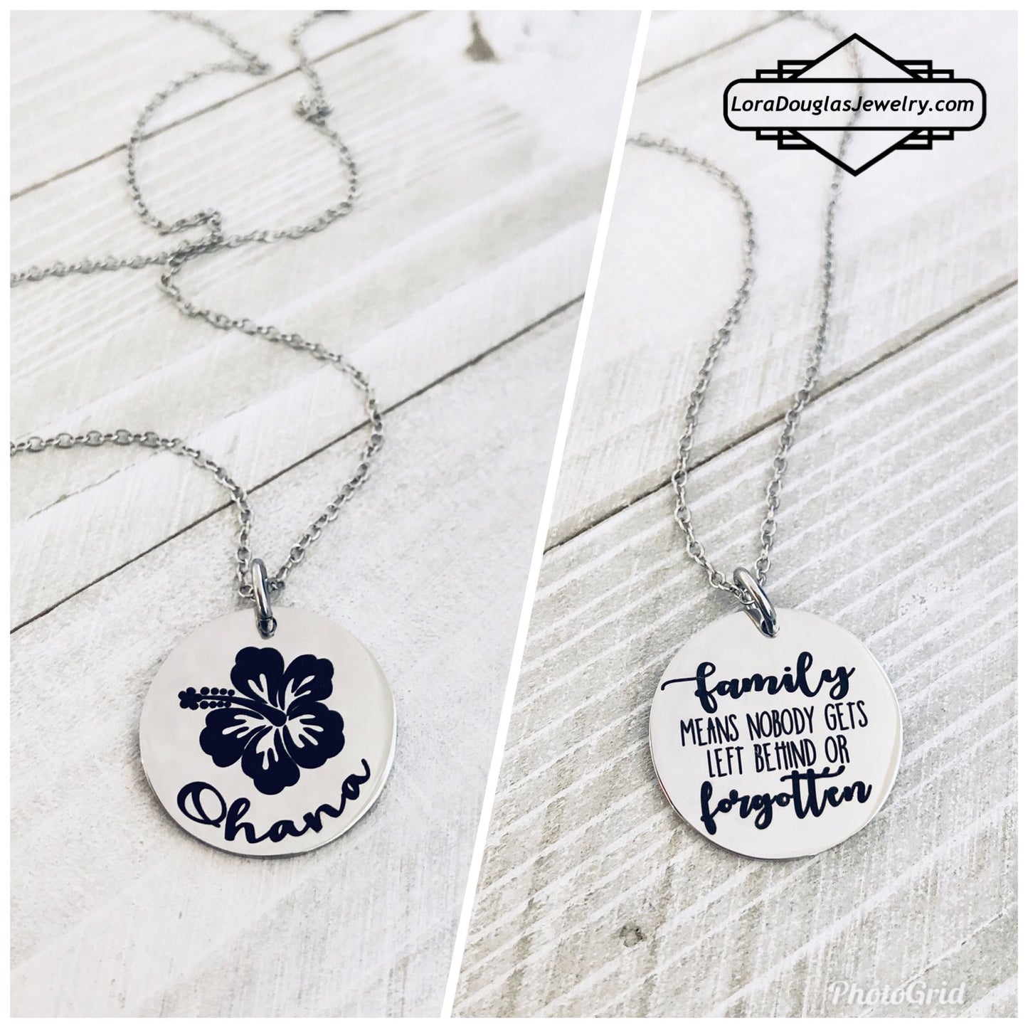 Ohana, Family means no one gets left behind or forgotten, Ohana Jewelry - Lora Douglas Jewelry