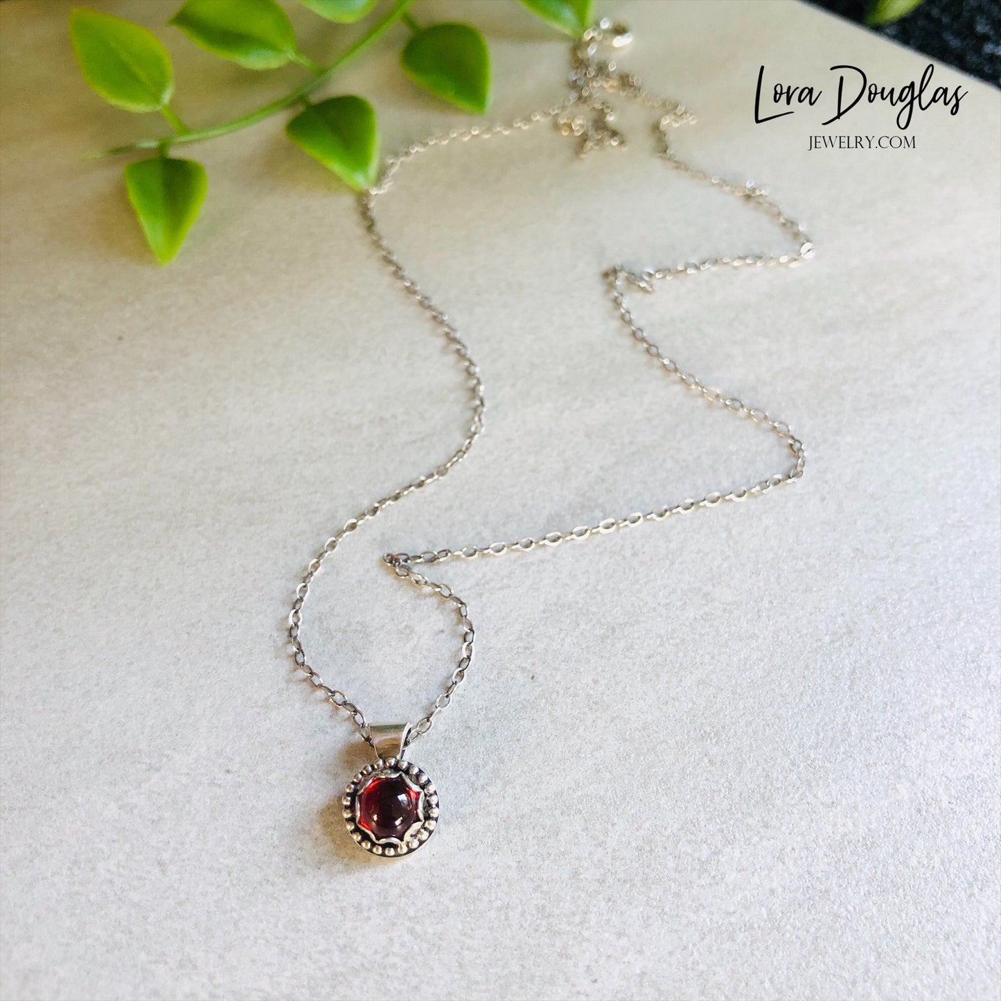 garnet necklace