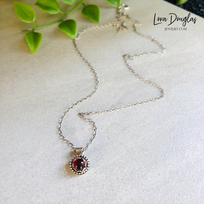garnet necklace