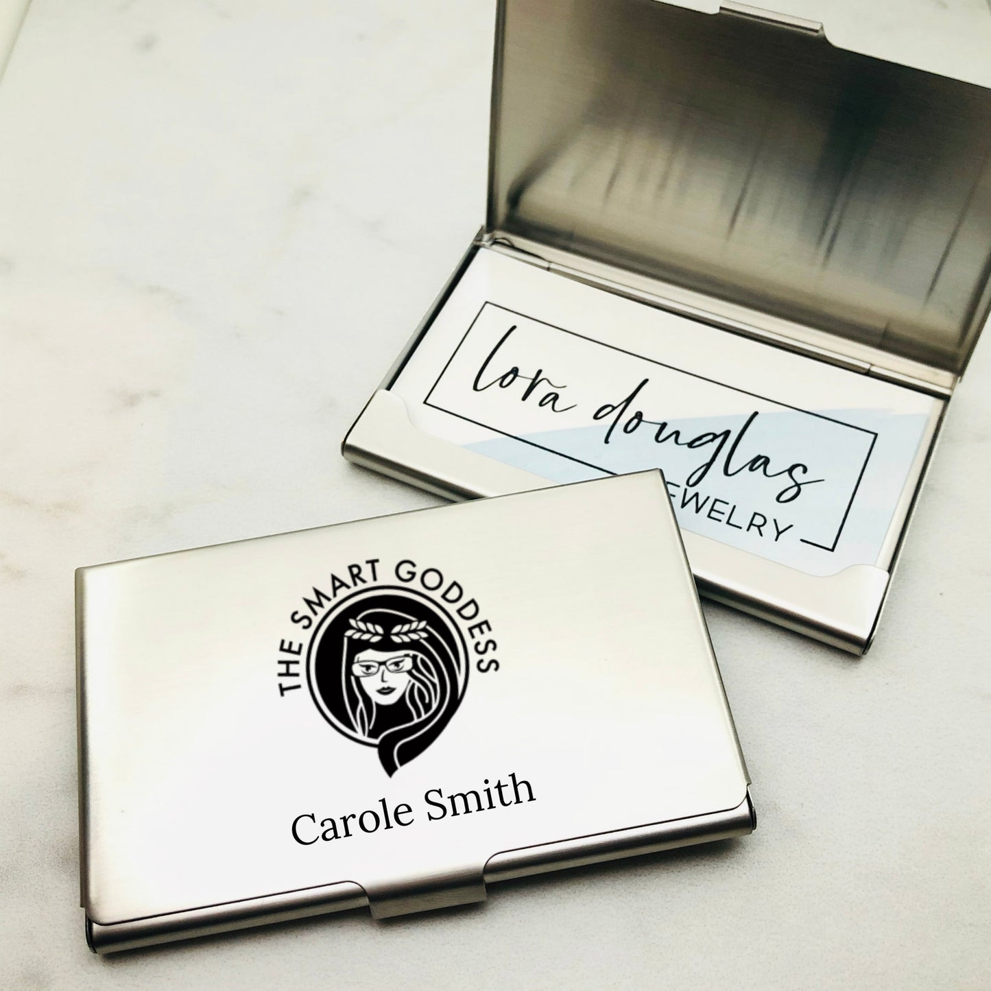 Engraved Business Card Holder