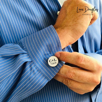 engraved cufflinks