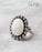 Moonstone Statement Ring, Sterling Silver, Size 9