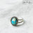 Mona Lisa Turquoise Ring, Sterling Silver, Size 7.75