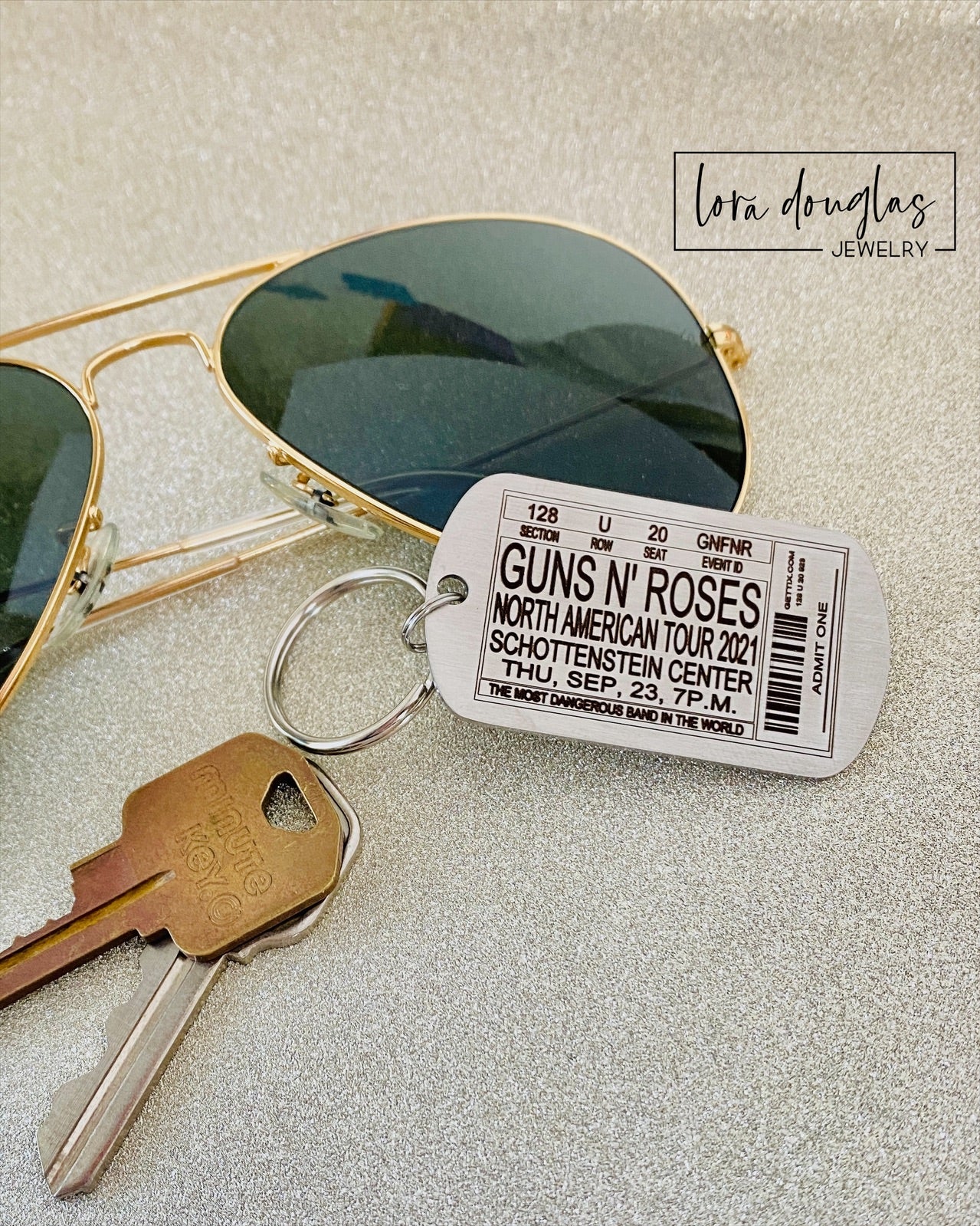 Concert Ticket Keychain - Turn Your Concert Ticket into a Keychain