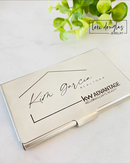 Engraved Business Card Holder