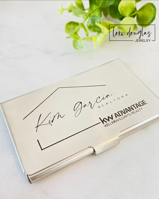 Engraved Business Card Holder