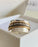 Spinner Ring, Fidget Ring, 925 Sterling Silver and Gold Filled, Size 8