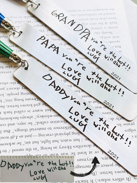 Handwriting Bookmark, Engrave Your Child's Handwriting