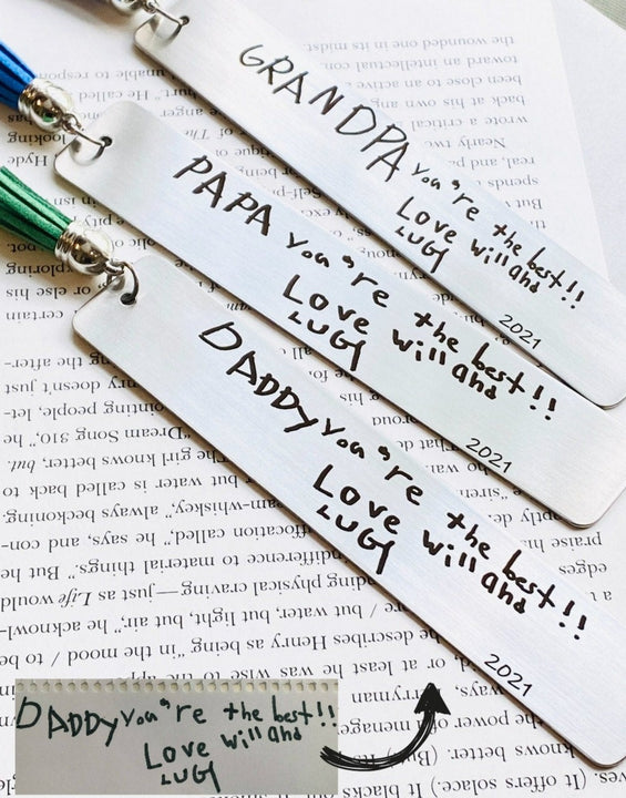 Handwriting Bookmark, Engrave Your Child's Handwriting