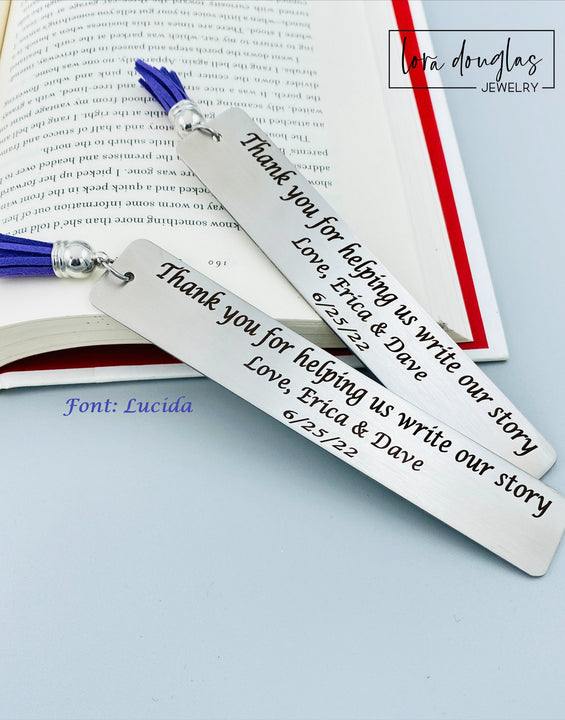 Write Our Story, Wedding Reader Bookmark