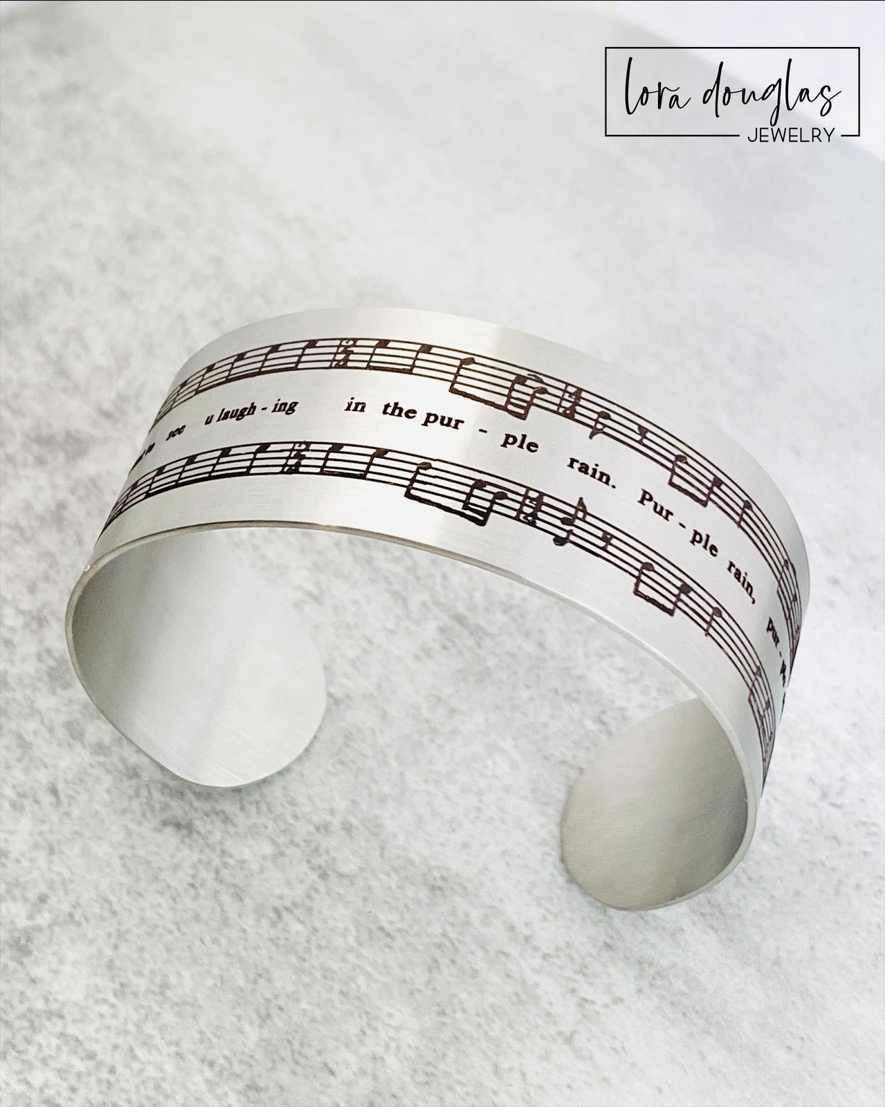 Purple Rain Sheet Music Bracelet