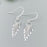 Sterling Silver Fringe Paddle Earrings - Mini