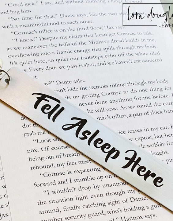 Fell Asleep Here, Tassel Bookmark
