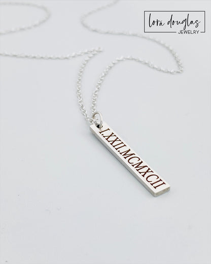 Roman Numerals Necklace