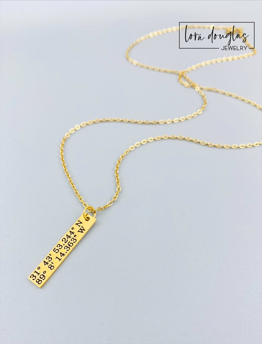 Disc Coordinates Necklace | Centime Gift
