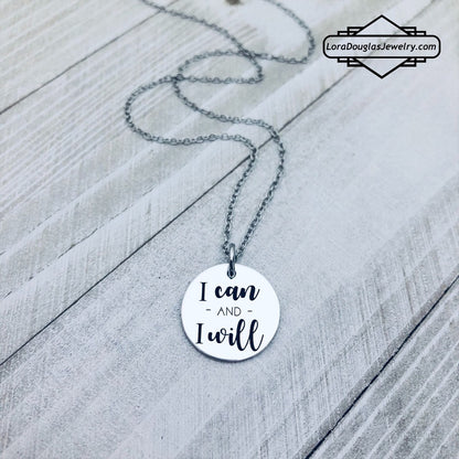 I can and I will. Laser engraved pendant, necklace, bracelet