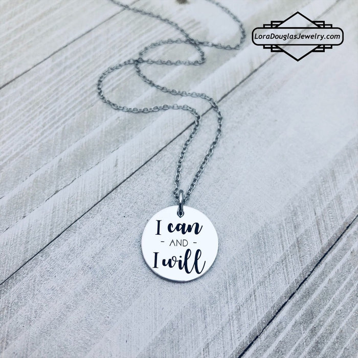 I can and I will. Laser engraved pendant, necklace, bracelet