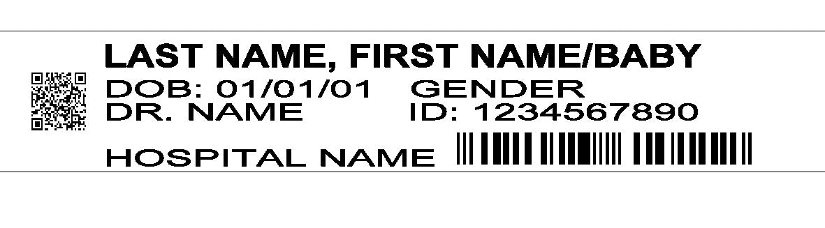 Hospital ID Bracelet, Personalized Hospital ID