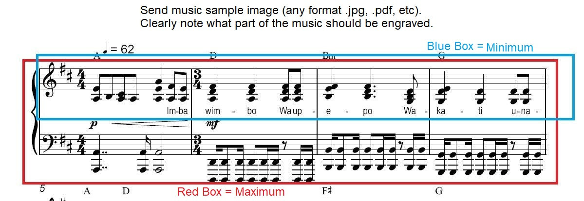 Sheet Music Bracelet, Engrave Your Song