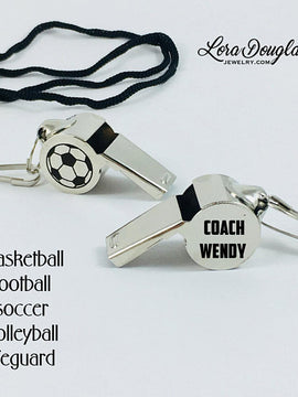 Personalized Coaches Whistle, Coach Gift