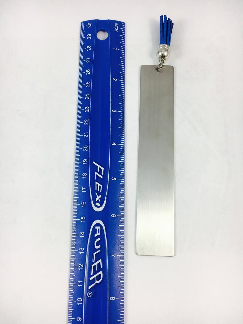 Engraved Metal Bookmark, Personalized Metal Bookmark