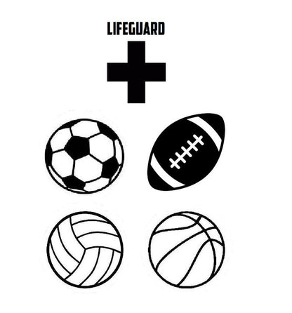 personalized stainless steel whistles with engraved text, one with 'COACH CARLOS' and sports icons, the other with 'FOOTBALL BASKETBALL SOCCER LIFEGUARD AND MORE'. Both whistles have a lanyard 