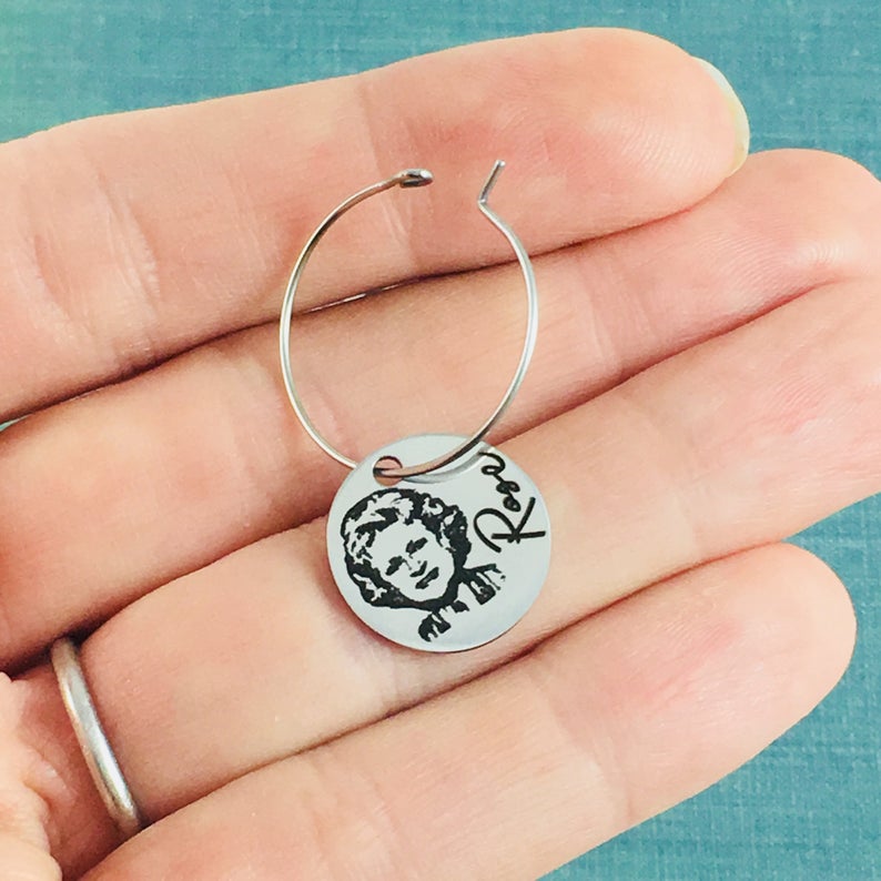 Golden Girls Wine Glass Charm Set