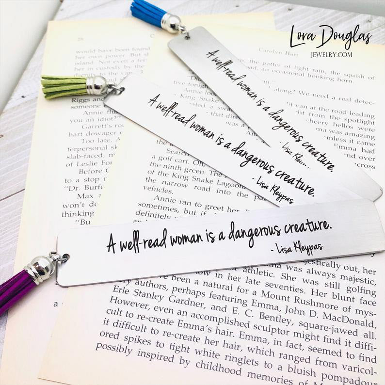 A well-read woman is a dangerous creature, Tassel Bookmark