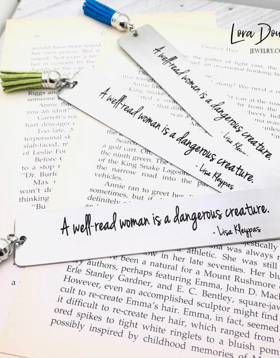 A well-read woman is a dangerous creature, Tassel Bookmark