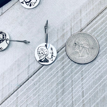 Golden Girls Wine Glass Charm Set