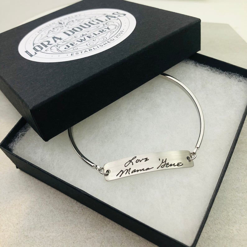 Handwriting Bracelet, Engrave Your Handwriting