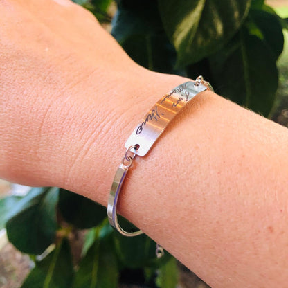 Handwriting Bracelet, Engrave Your Handwriting