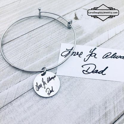 Engraved Handwriting Jewelry