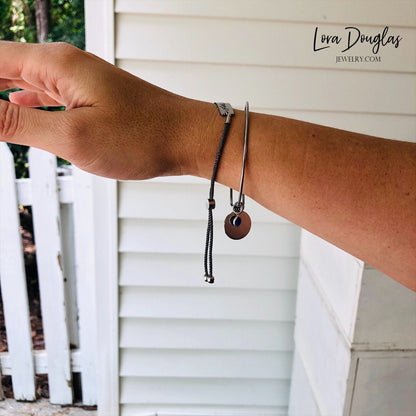 Engraved Handwriting Bracelet, Signature Bracelet, Handwriting Jewelry, Handwriting Bracelet, Actual Handwriting. Adjustable Cord Bracelet