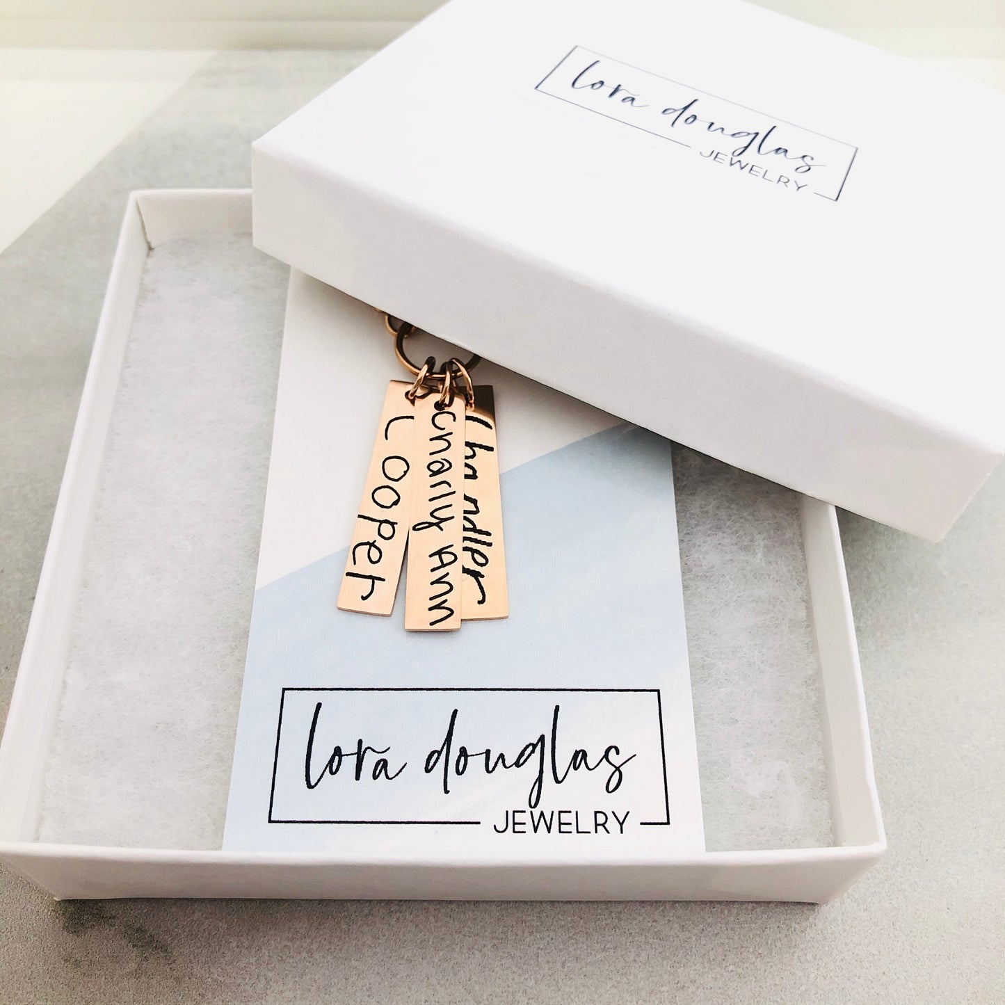 Handwriting Jewelry, Engrave Your Handwriting, Rose Gold Necklace, Gift for Mom, Mother&#39;s Day Gift, Engraved Handwriting Jewelry, Necklace