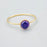 Amethyst Solitaire Gold-Filled Ring, Size 6