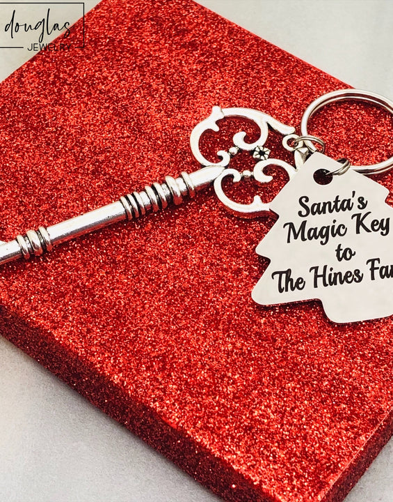 Personalized Santa Key, Magic Santa Key, Christmas Key