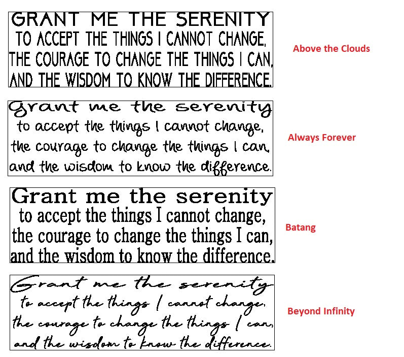 Serenity Prayer Keychain