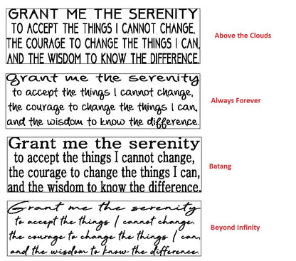 Serenity Prayer Keychain